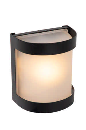 Lucide BOLO - Wandlamp Binnen/Buiten - 1xE27 - IP44 - Opaal