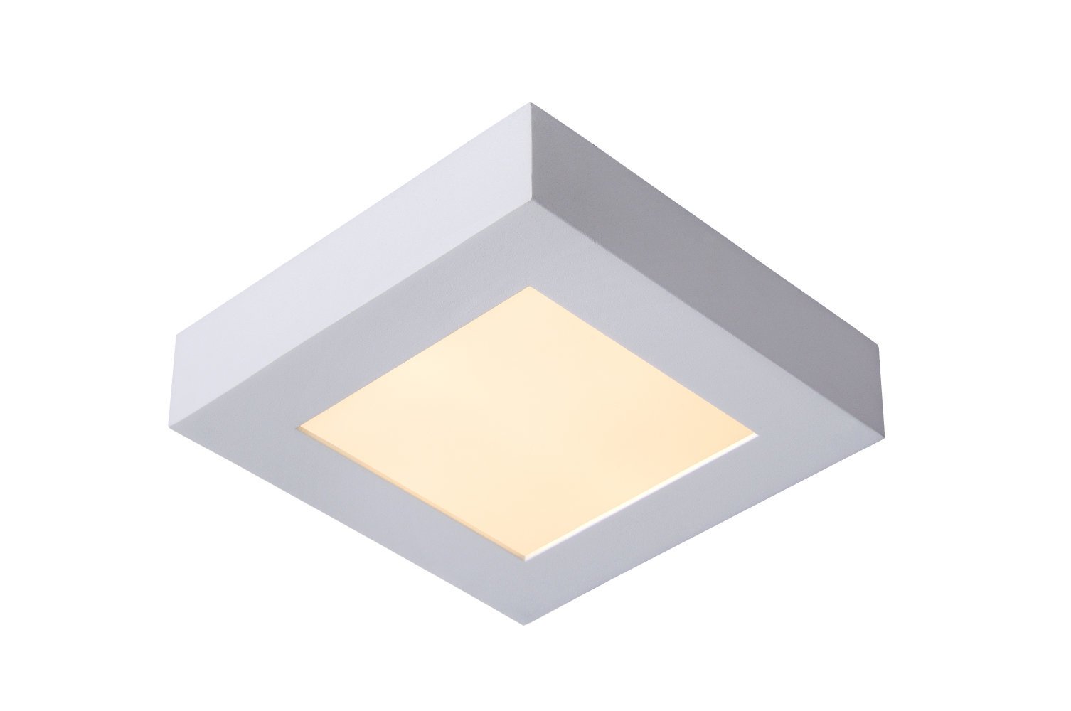 Lucide BRICE LED Plafonnière Badkamer LED Dimb. LED Dim to warm 1x15W 3000K IP44 Wit