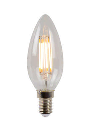 Lucide C35 - Filament lamp - Ø 3,5 cm - LED Dimb. - E14 - 1x4W 2700K - Transparant