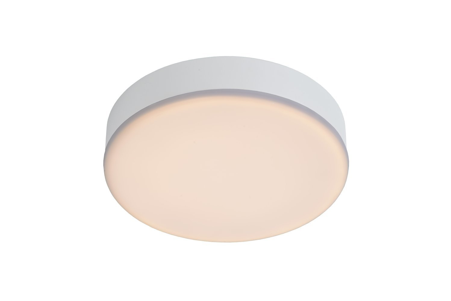 Lucide CERES-LED - Plafonnière Badkamer - Ø 21,5 cm - LED Dimb. - 1x30W 3000K - IP44 - Wit