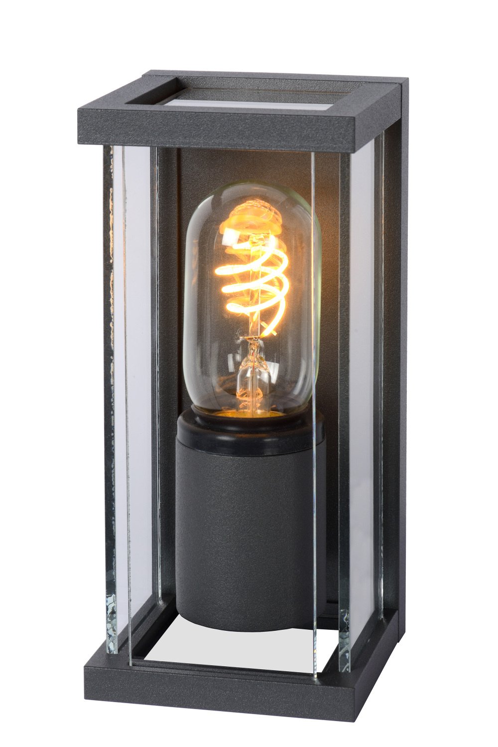 Lucide CLAIRE Wandlamp Binnen Buiten LED Dim to warm 1xE27 IP54 Antraciet