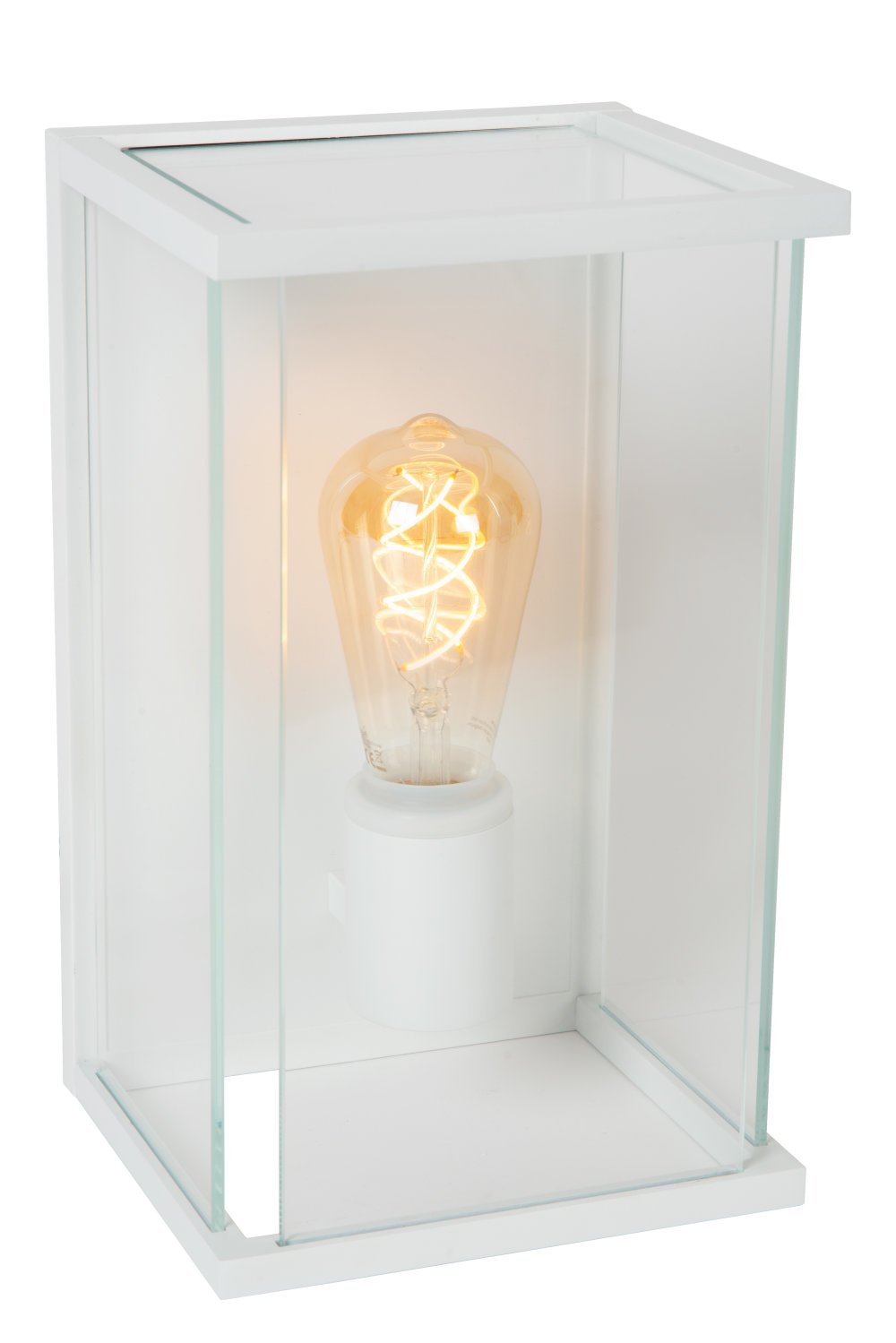 Lucide CLAIRE - Wandlamp Binnen/Buiten - 1xE27 - IP54 - Wit