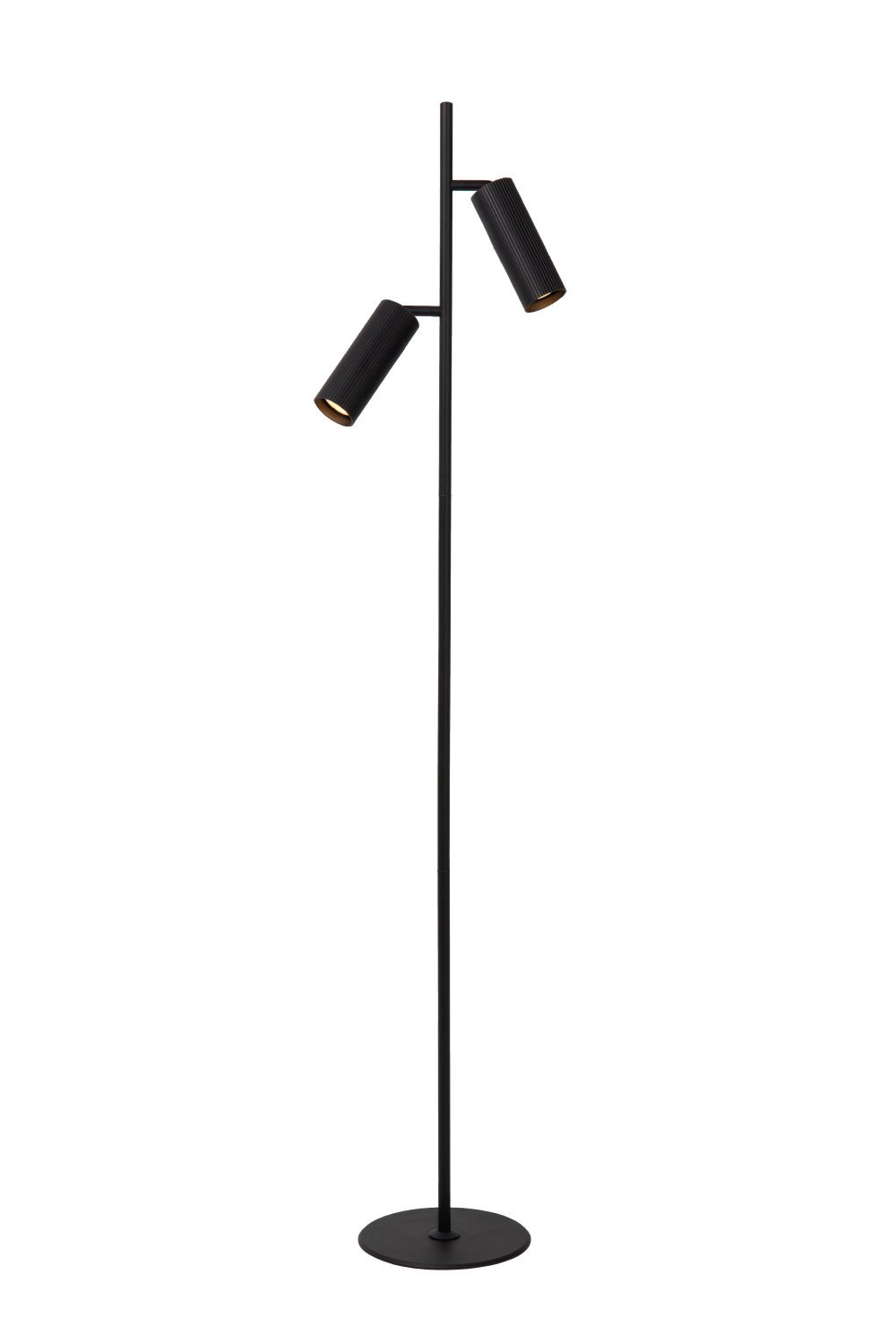 Lucide CLUBS - Vloerlamp - 2xGU10 - Zwart