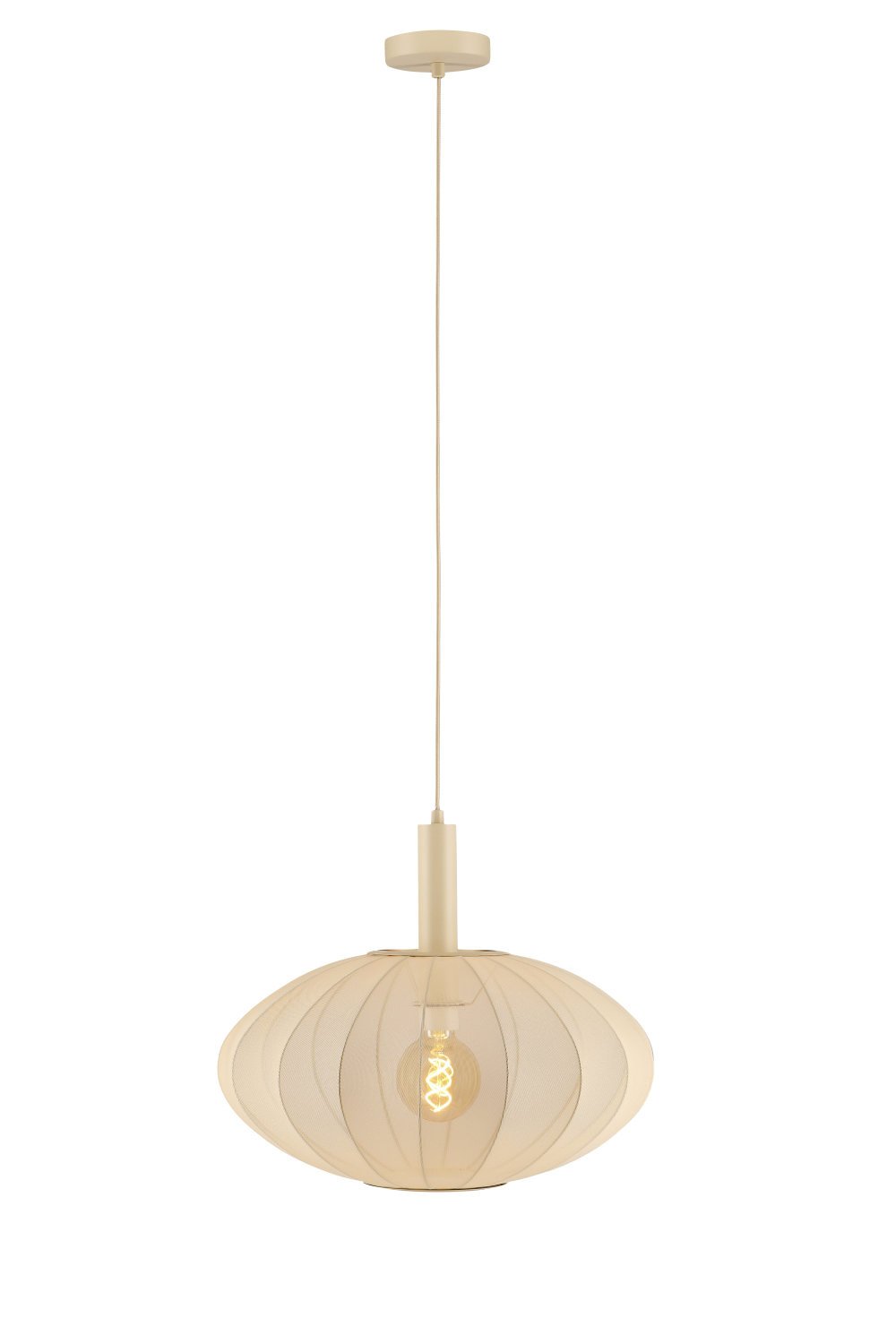 Lucide CORINA - Hanglamp - Ø 50 cm - 1xE27 - Beige