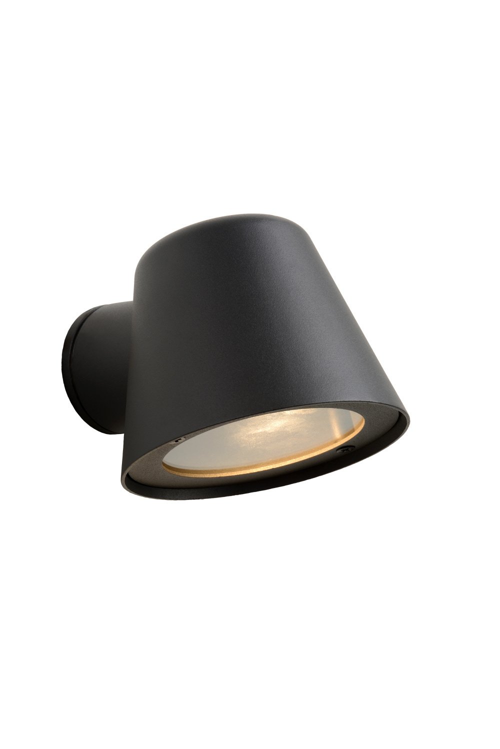 Lucide DINGO-LED - Wandlamp Binnen/Buiten - LED Dimb. - GU10 - 1x5W 3000K - IP44 - Antraciet