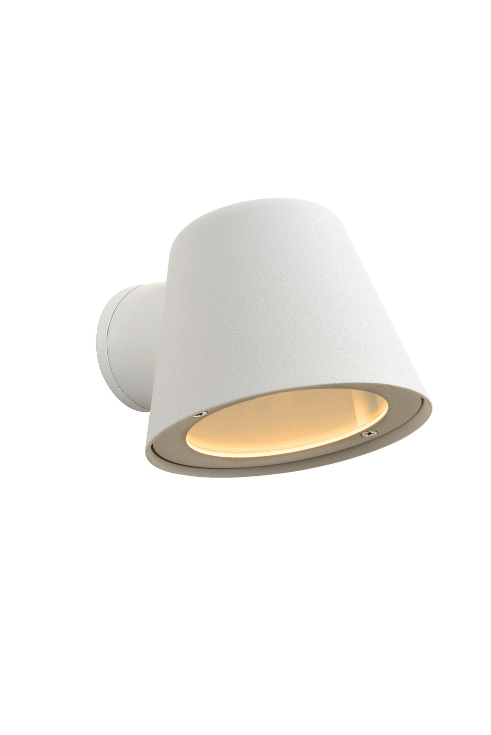 Lucide DINGO-LED - Wandlamp Binnen/Buiten - LED Dimb. - GU10 - 1x5W 3000K - IP44 - Wit