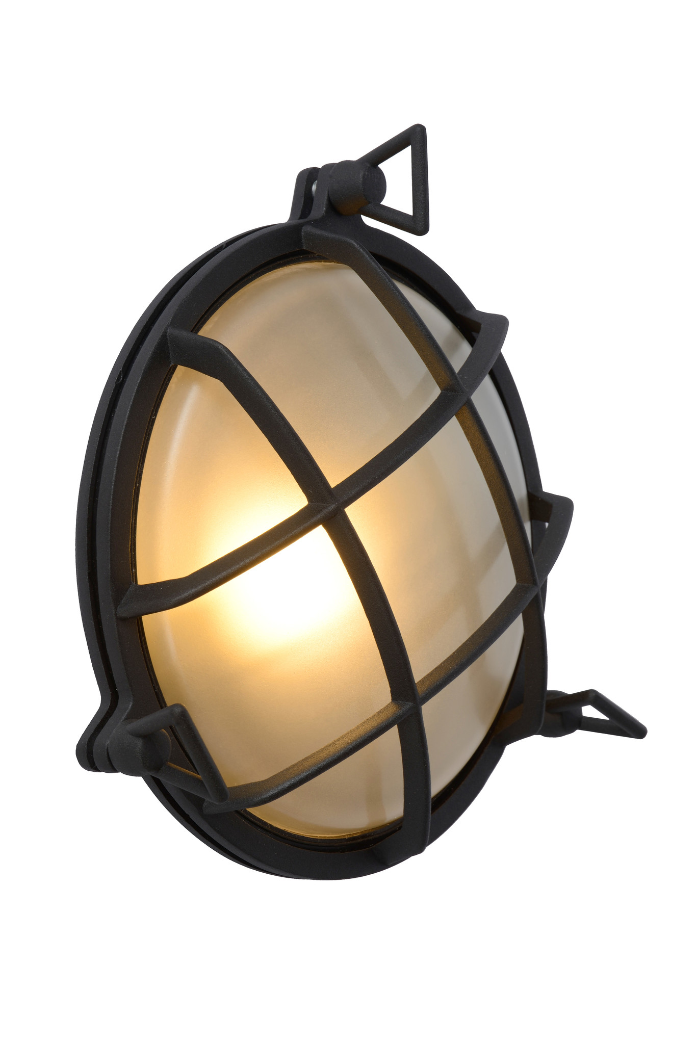 Lucide DUDLEY - Wandlamp Binnen/Buiten - 1xE27 - IP65 - Zwart