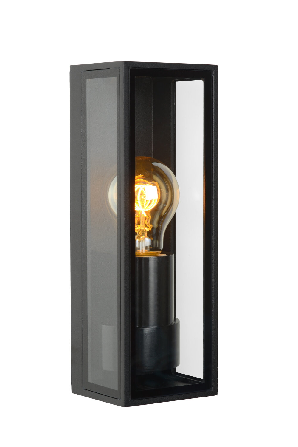 Lucide DUKAN - Wandlamp Binnen/Buiten - 1xE27 - IP65 - Zwart