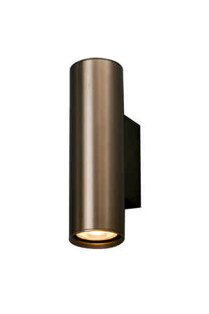 Lucide DUPLA - Wandspot / Wandlamp - 2xGU10 (MR11) - Roest bruin