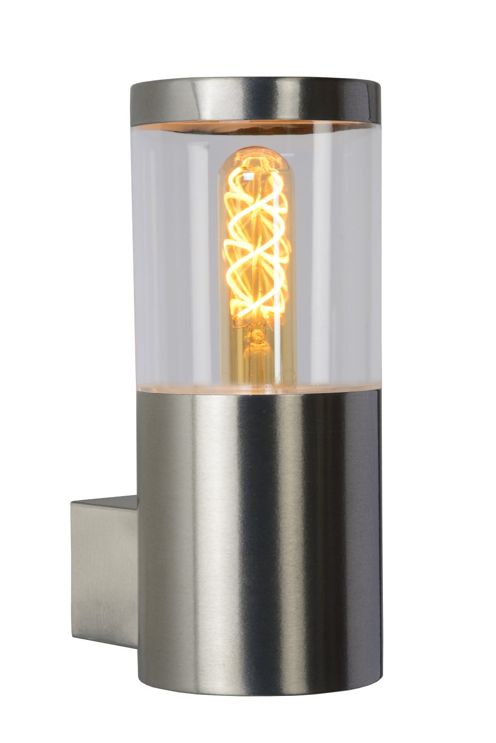 Lucide FEDOR - Wandlamp Binnen/Buiten - 1xE27 - IP44 - Mat chroom