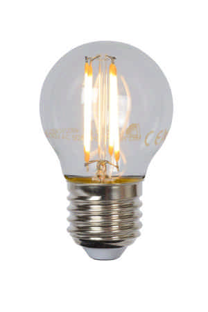 Lucide G45 - Filament lamp - Ø 4,5 cm - LED Dimb. - E27 - 1x4W 2700K - Transparant