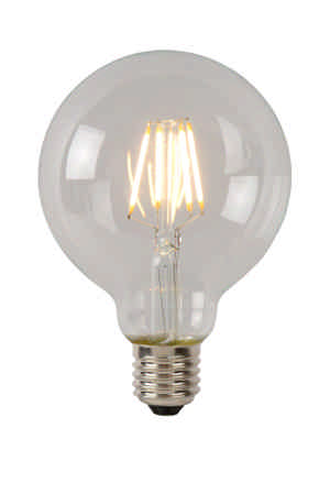 Lucide G80 Class A - Filament lamp - Ø 8 cm - LED - E27 - 1x7W 2700K - Transparant