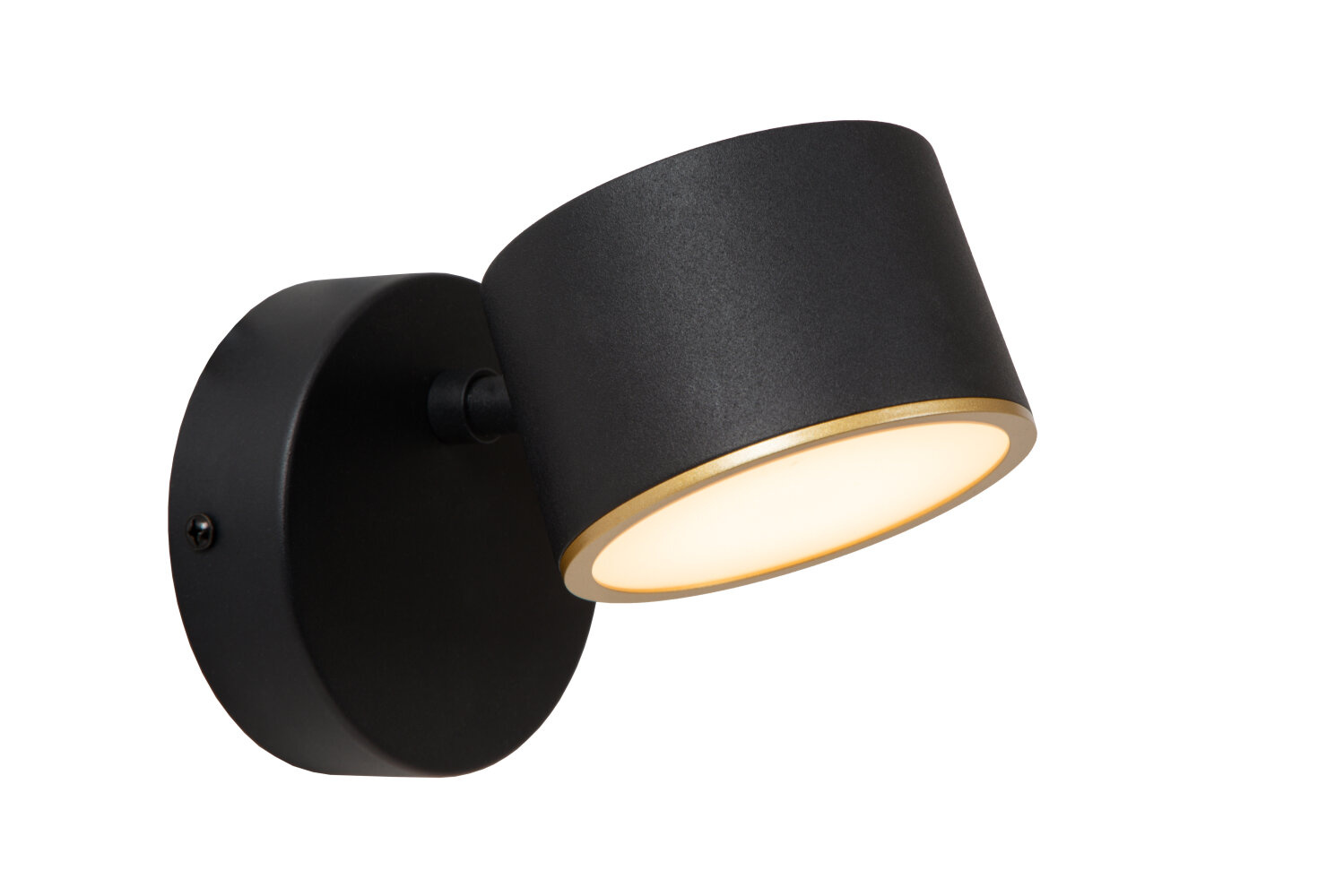 Lucide GIAN - Wandlamp - LED Dimb. - Zwart