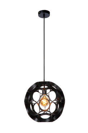 Lucide HANNELORE - Hanglamp - Ø 40 cm - 1xE27 - Zwart