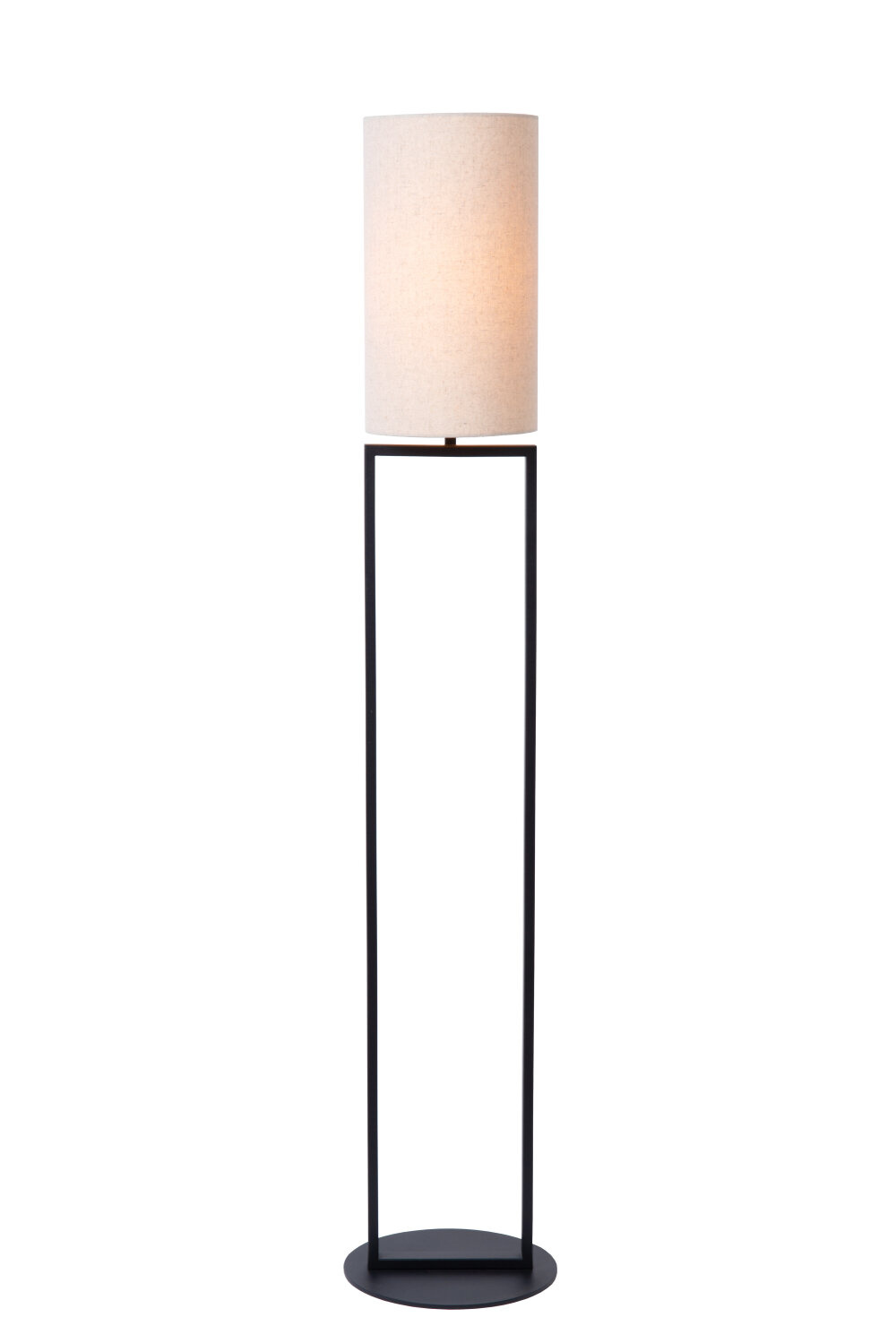 Lucide HERMAN - Vloerlamp - Ø 26 cm - 1xE27 - Beige