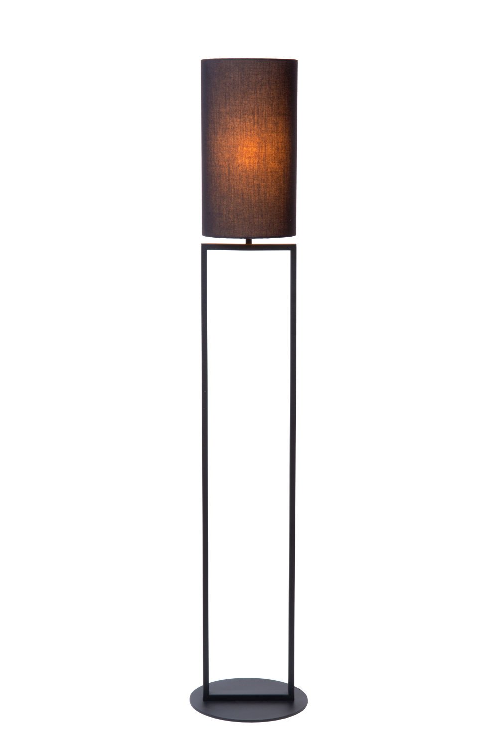 Lucide HERMAN - Vloerlamp - Ø 26 cm - 1xE27 - Zwart