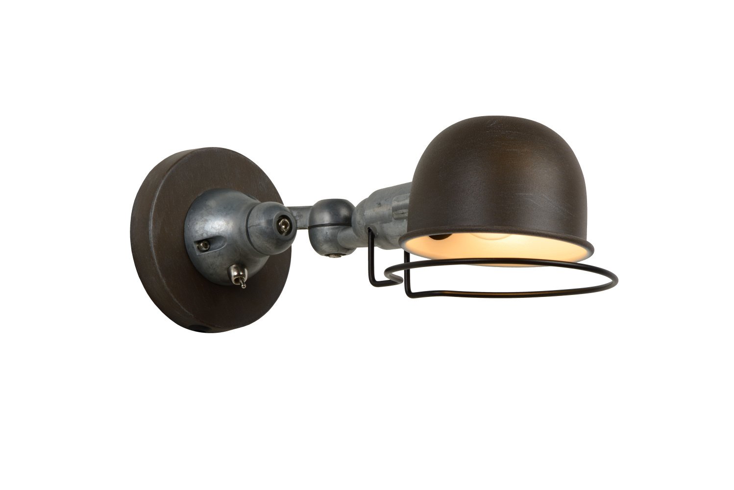 Lucide HONORE - Wandlamp - 1xE14 - Roest bruin