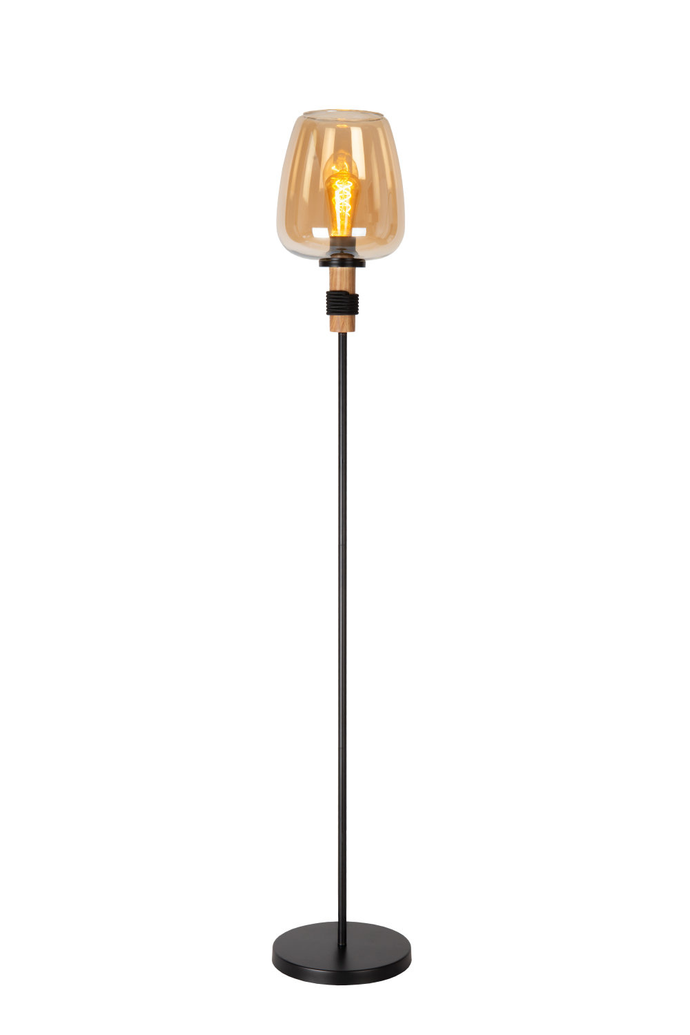 Lucide ILONA - Vloerlamp - Ø 34 cm - 1xE27 - Amber