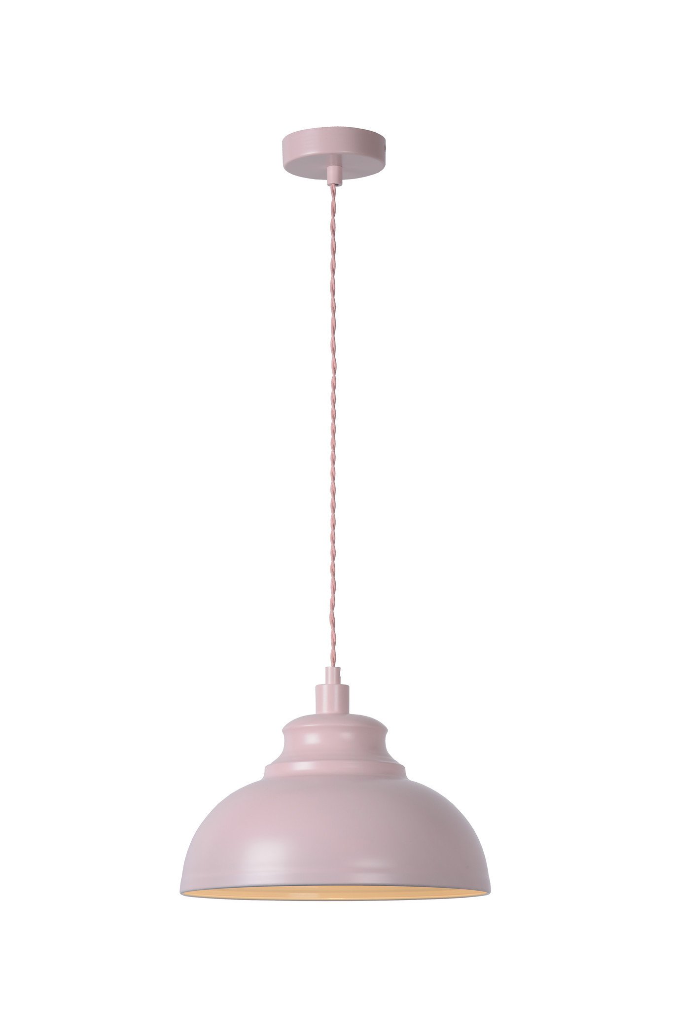 Lucide ISLA - Hanglamp - Ø 29 cm - 1xE14 - Roze