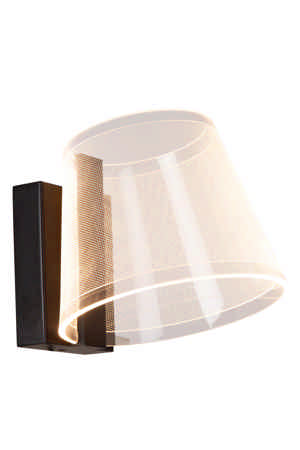 Lucide KORGIS - Wandlamp Badkamer - LED - 1x10W 3000K - IP44 - Transparant