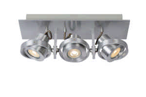 Lucide LANDA - Plafondspot - LED Dim to warm - GU10 - 3x5W 2200K/3000K - Mat chroom