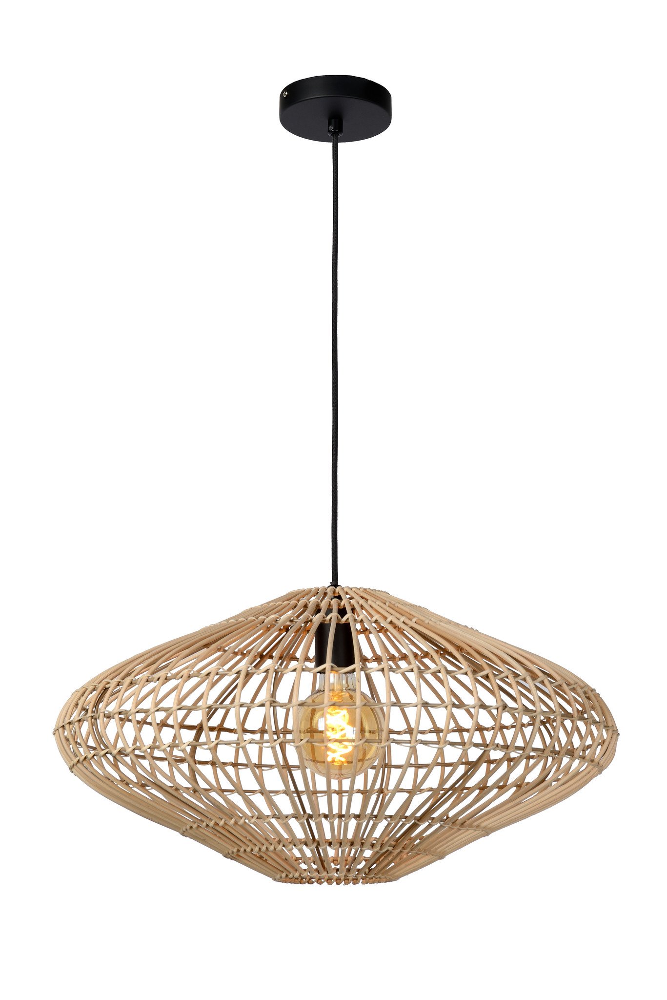 Lucide MAGALI - Hanglamp - Ø 56 cm - 1xE27 - Naturel