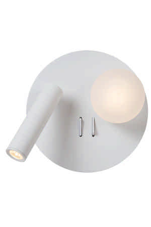 Lucide MATIZ Bedlamp Wandlamp LED Dim to warm 3000K Wit