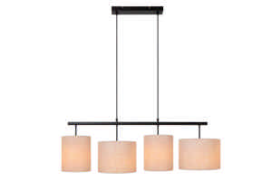 Lucide MAYA - Hanglamp - 4xE27 - Beige