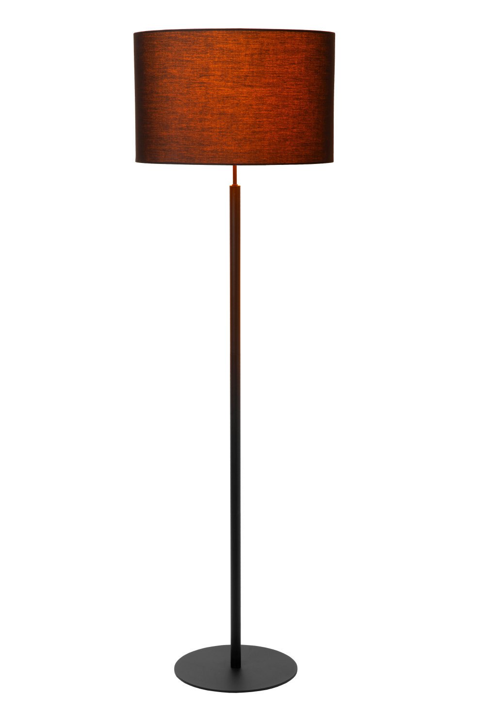 Lucide MAYA - Vloerlamp - Ø 45 cm - 1xE27 - Zwart