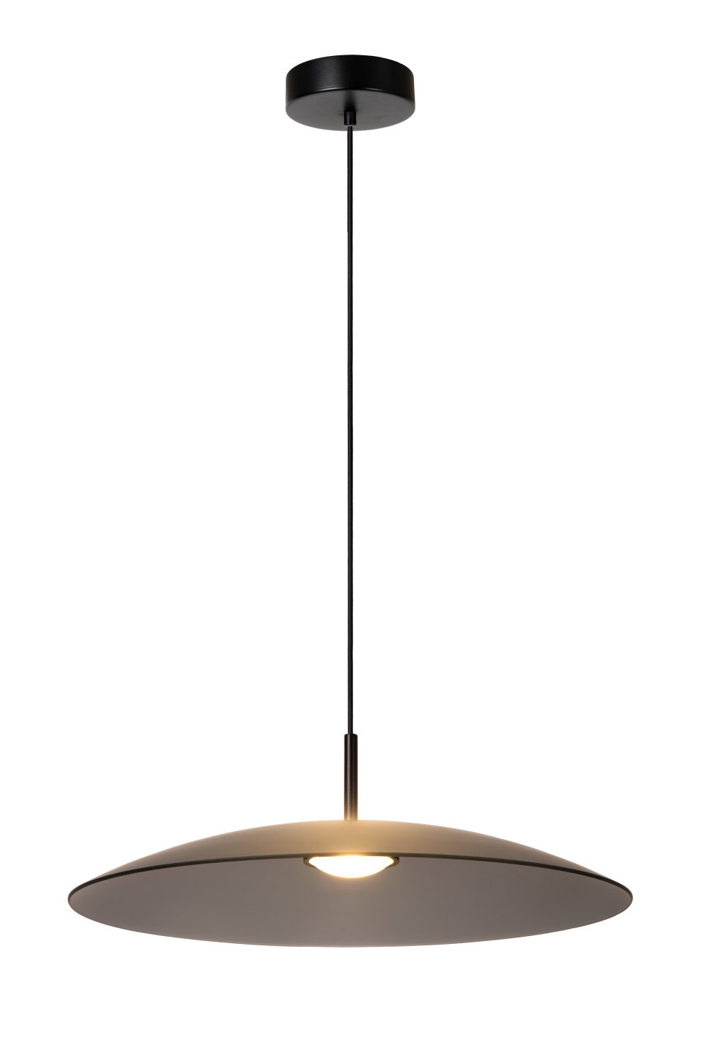 Lucide MENGA - Hanglamp - Ø 60 cm - LED Dimb. - 1x18,6W 2700K - Fumé