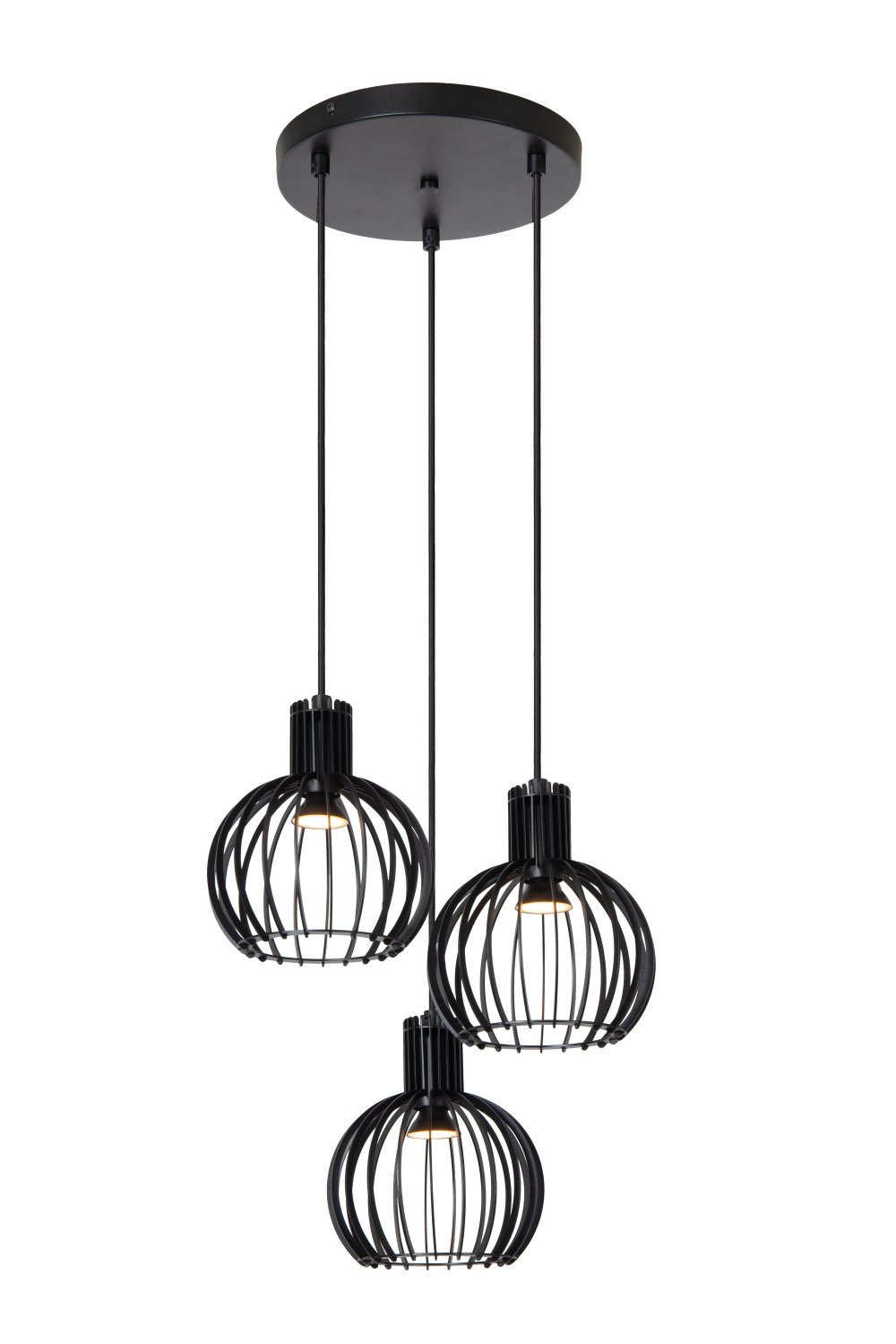 Lucide MIKAELA Hanglamp, 32 cm, Zwart.