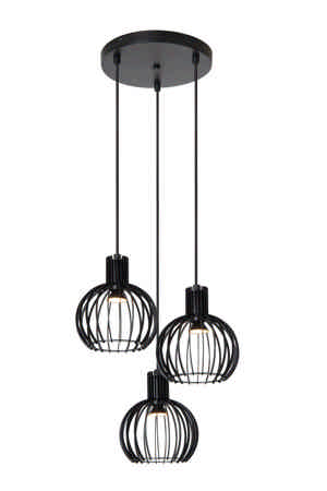 Lucide MIKAELA Hanglamp, 32 cm, Zwart.