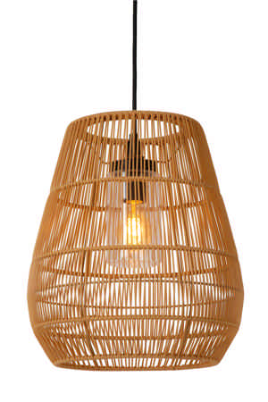 Lucide NERIDA - Hanglamp Binnen/Buiten - Ø 35 cm - 1xE27 - IP44 - Naturel