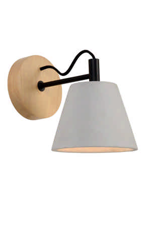 Lucide POSSIO - Wandlamp - 1xE14 - Grijs