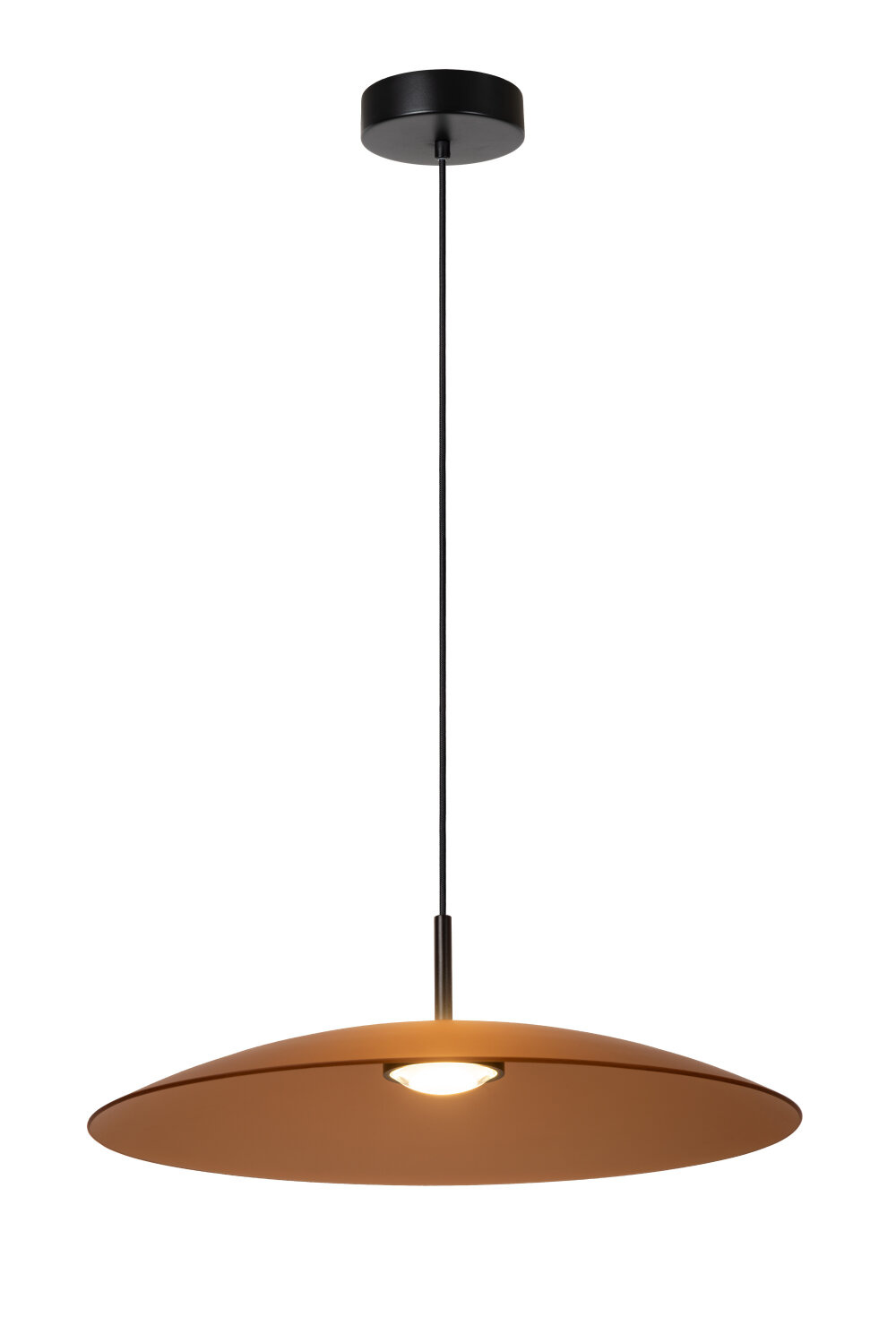 Lucide Premium MENGA - Hanglamp - Ø 60 cm - LED Dimb. - 1x18,6W 2700K - Amber