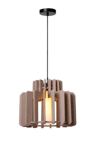 Lucide ROLLO - Hanglamp - 1xE27 - Taupe