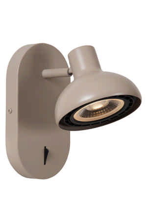 Lucide SENSAS - Bedlamp / Wandlamp - 1xGU10 (ES111) - Beige