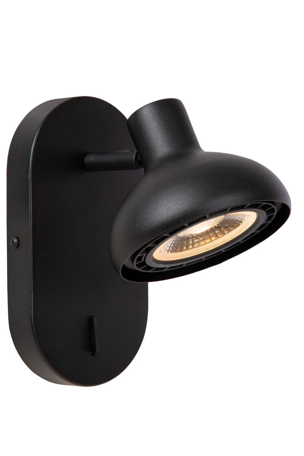 Lucide SENSAS - Bedlamp / Wandlamp - 1xGU10 (ES111) - Zwart