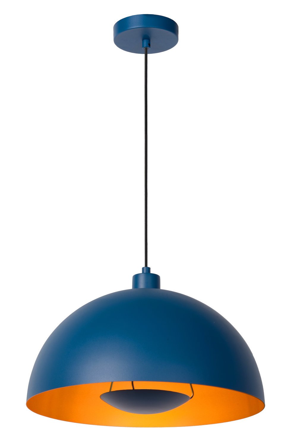 Lucide SIEMON - Hanglamp - Ø 40 cm - 1xE27 - Blauw