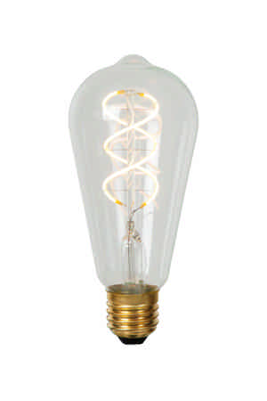 Lucide ST64 - Filament lamp - Ø 6,4 cm - LED Dimb. - E27 - 1x4,9W 2700K - Transparant