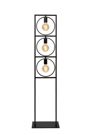 Lucide SUUS - Vloerlamp - 3xE27 - Zwart