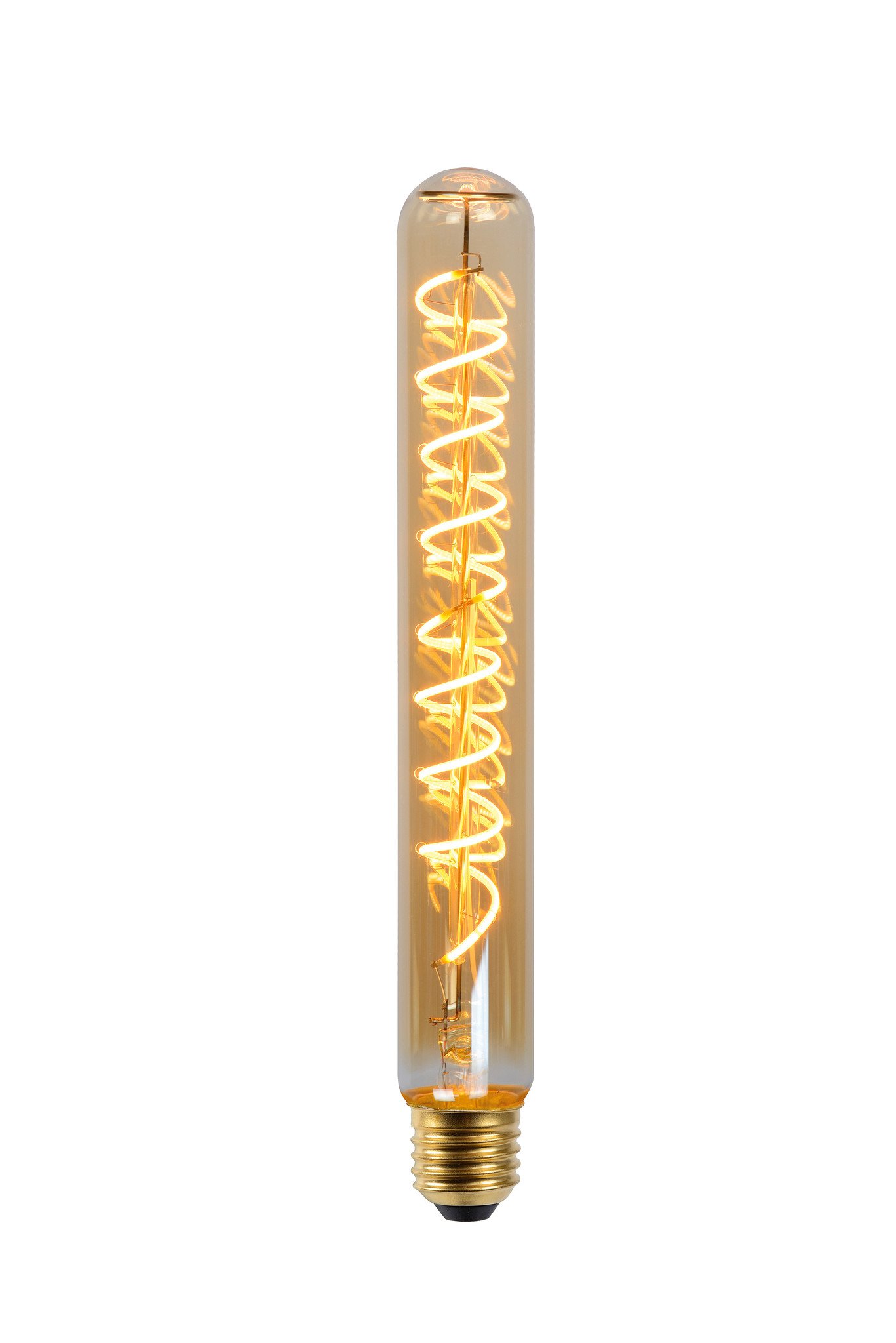 Lucide T32 - Filament lamp - Ø 3,2 cm - LED Dimb. - E27 - 1x4,9W 2200K - Amber