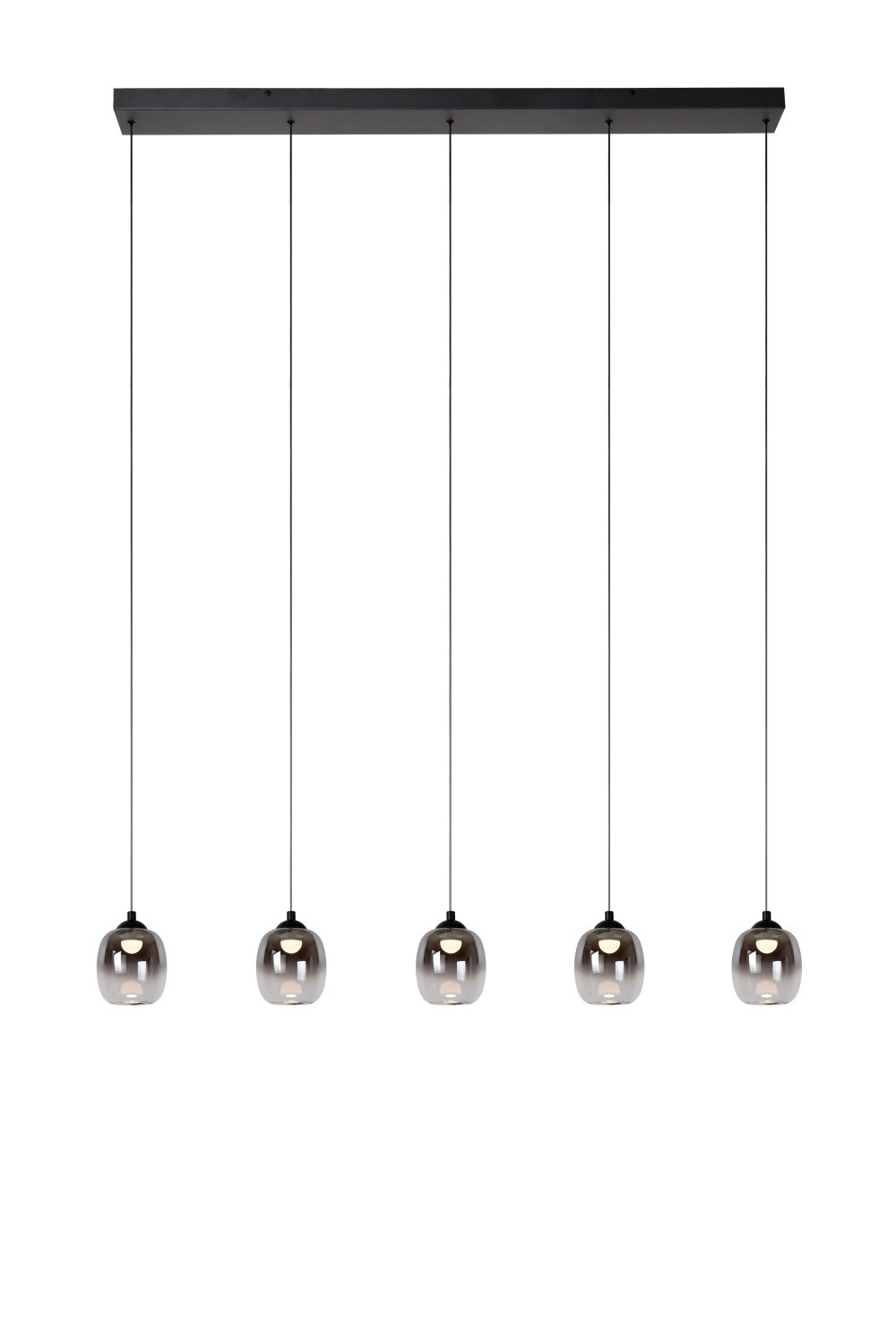 Lucide TAMINO - Hanglamp - LED Dimb. - 5x5,6W 3000K - Zwart