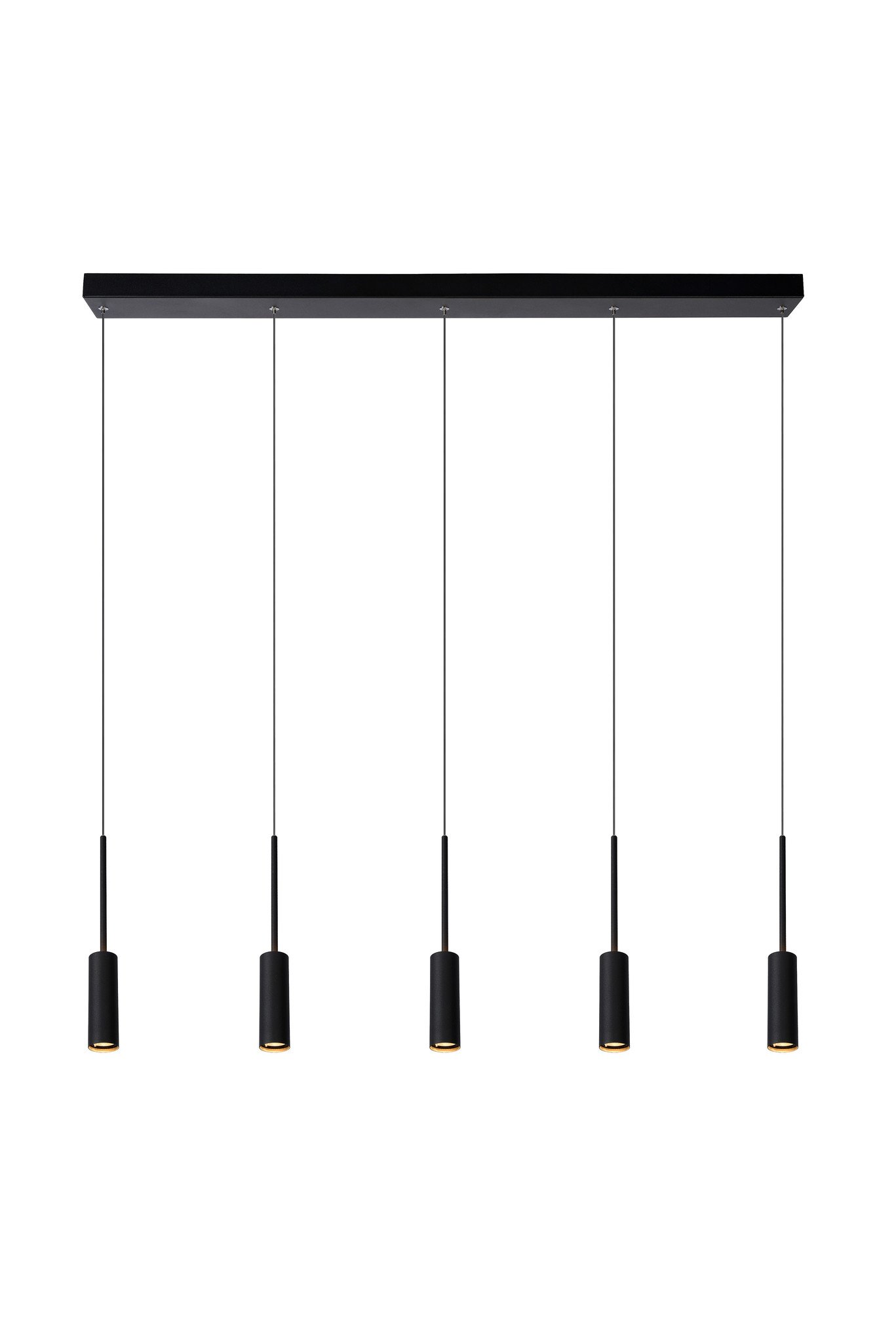 Lucide TUBULE - Hanglamp - LED - 5x7W 2700K - Zwart