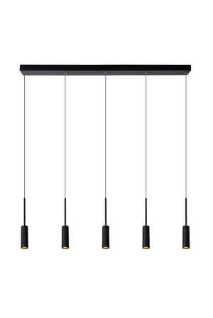 Lucide TUBULE - Hanglamp - LED - 5x7W 2700K - Zwart