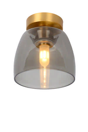 Lucide TYLER Plafonnière Badkamer 16.1 cm LED Dim to warm 1xG9 IP44 Mat Goud Messing