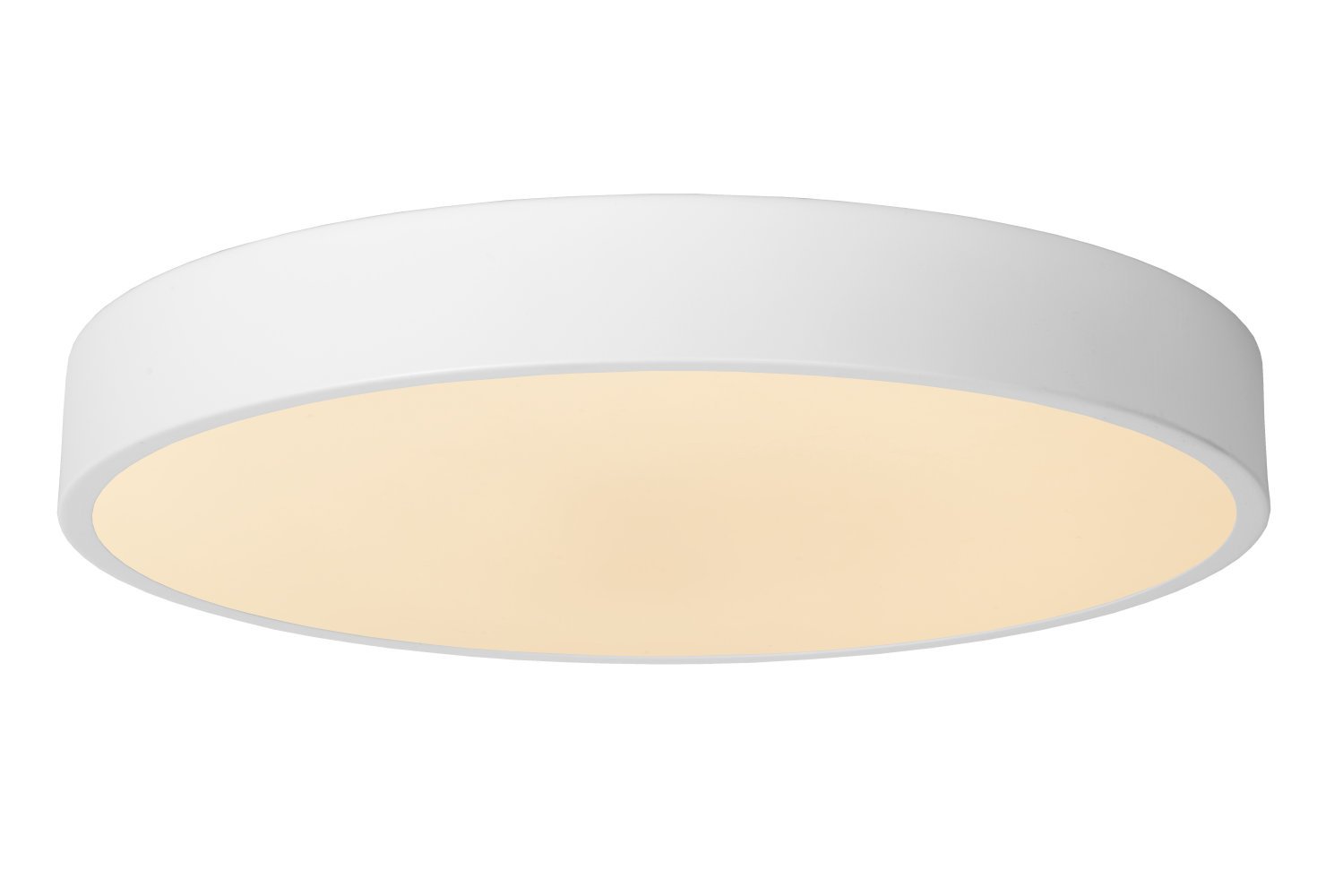 Lucide UNAR - Plafonnière - Ø 39,5 cm - LED Dimb. - 1x24W 2700K - 3 StepDim - Wit