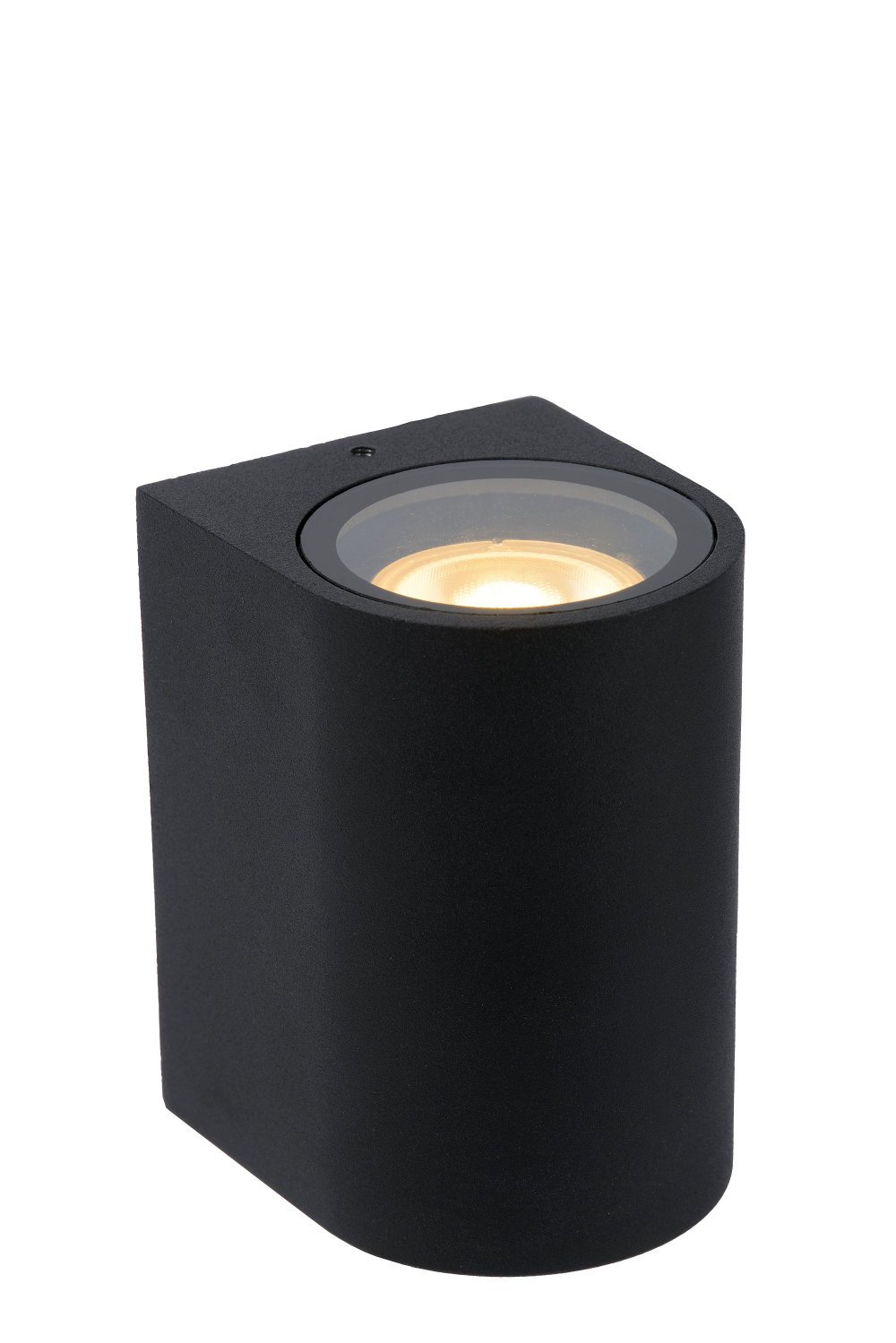 Lucide ZARO - Wandspot / Wandlamp Binnen/Buiten - 1xGU10 - IP44 - Zwart