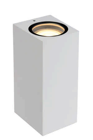 Lucide ZARO - Wandspot / Wandlamp Binnen/Buiten - 2xGU10 - IP44 - Wit