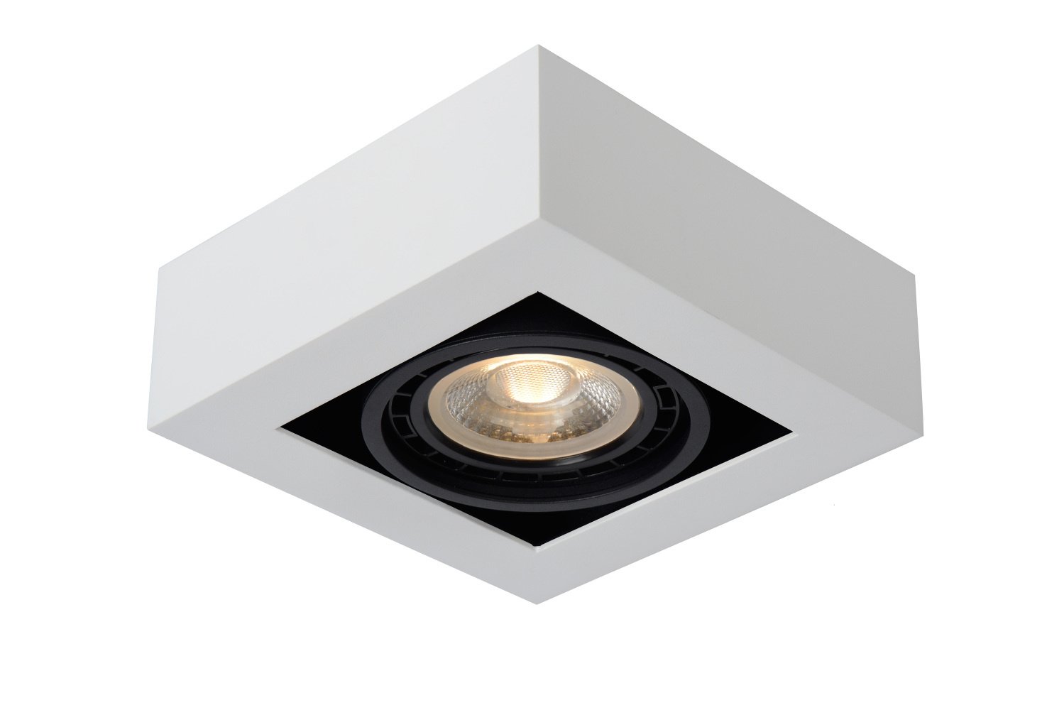 Lucide ZEFIX - Plafondspot - LED Dim to warm - GU10 (ES111) - 1x12W 2200K/3000K - Wit